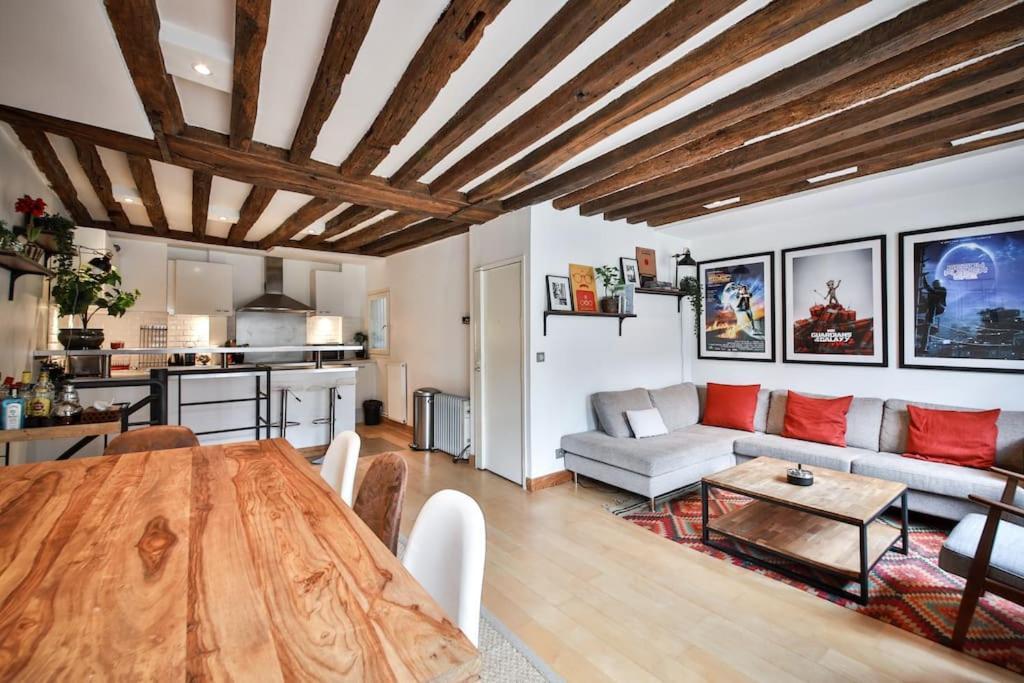 Typical Parisian Duplex#4Pers#Le Marais Exterior foto